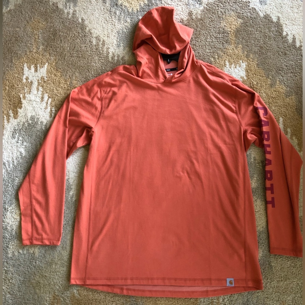 Carhartt Long Sleeve Relaxed Fit Midweight Hooded T-Shirt Sz XL NWT!